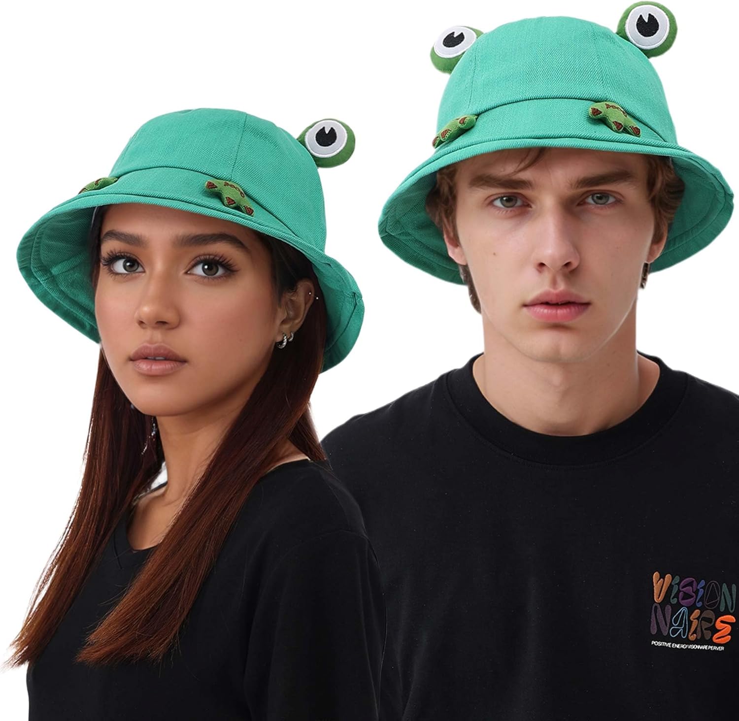 Funny Frog Hats Bucket Hat for Women Men Beach Sun UV Protection Adjustable Summer Packable Cotton Gifts Silly Decor - Image 5