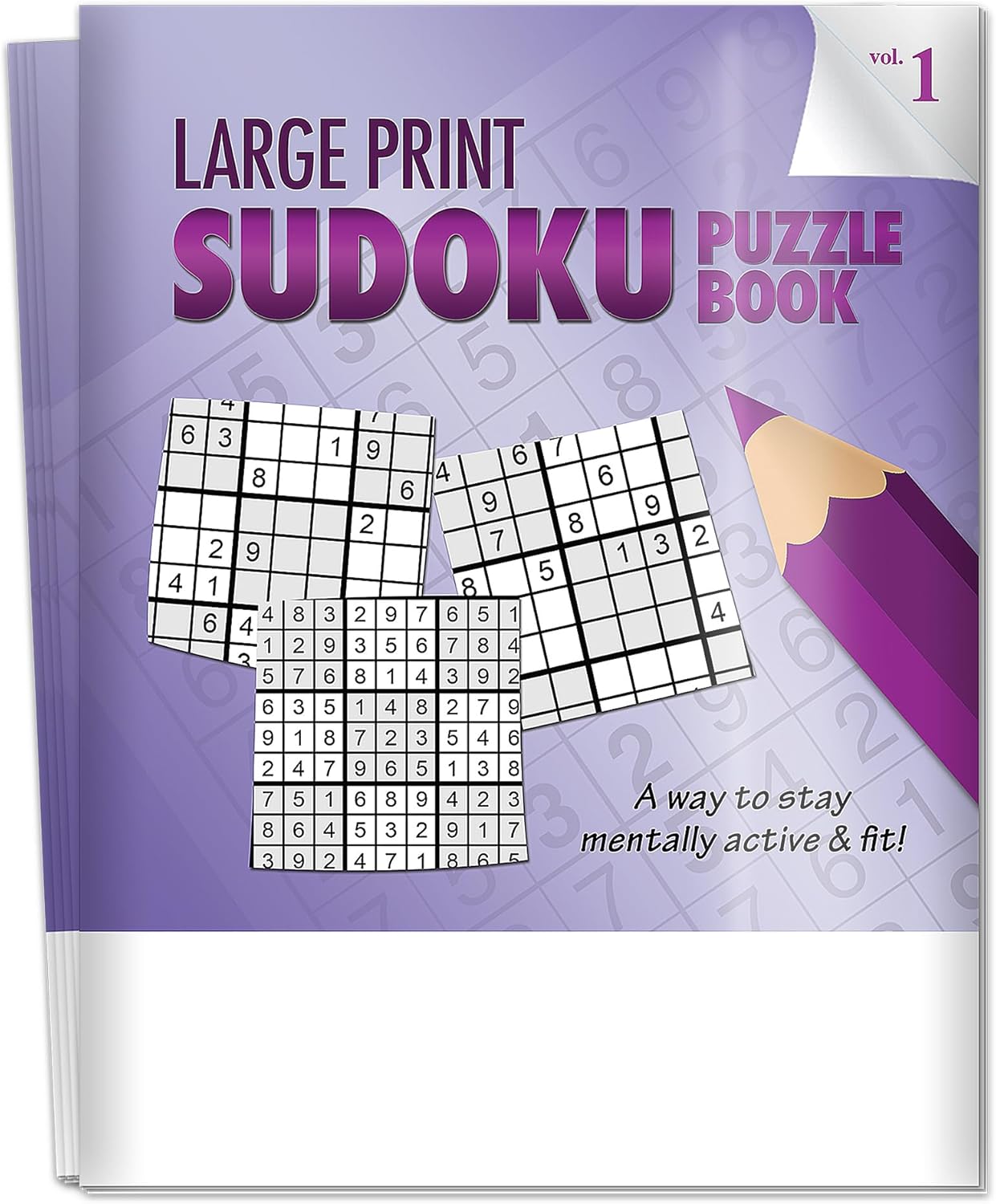 ZOCO - Large Print Sudoku Puzzle Books (25 Bulk Pack) - Easy, Medium and Hard Sudoku Games for Seniors, Low Vision and Visually Impaired, Alzheimer's and Dementia Activities (Vol. 1)