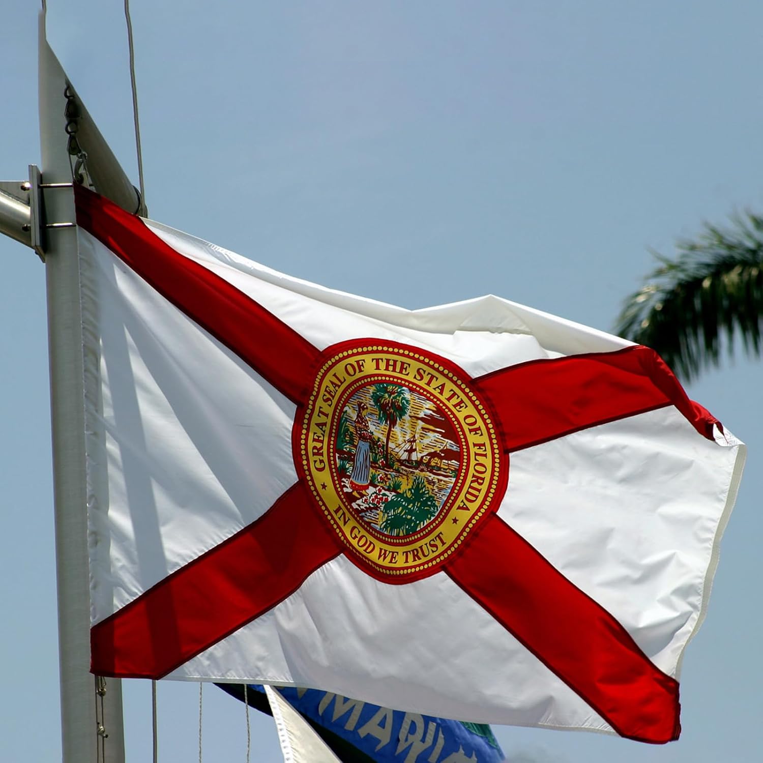ROTERDON Florida Flag 6x10 Outdoor, 210D Heavy Duty FL State Flags Outside, Embroidered Stars and 2 Stitch Hemmings, Double Sided Banner with 2 Brass Grommets