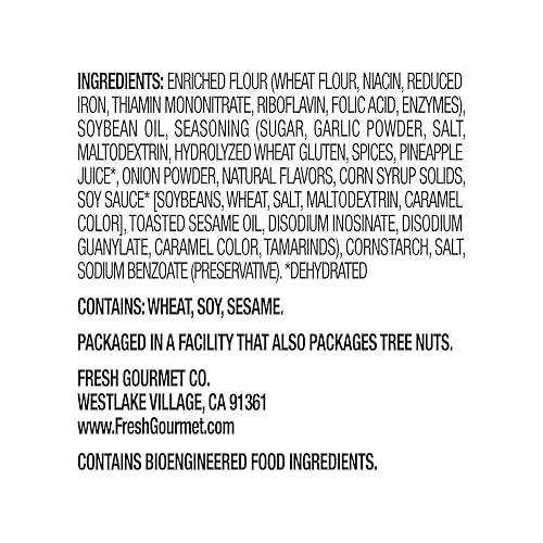 Miniatura 15 de Fresh Gourmet Auténticas tiras de Wonton 1 libra Bajo en carbohidratos Bocadillo crujiente y decoración de ensalada
