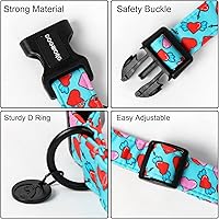 Vista 41 de DOGWONG Collar de perro Airtag de algodón y cáñamo, collar resistente para perros con soporte para Airtag, collares verdes para perros pequeños