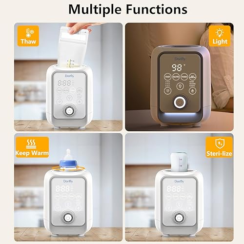 Miniatura 7 de Calentador de biberones giratorio de 3 minutos, calentador de biberones rápido 9 en 1 para leche materna y fórmula con control preciso de