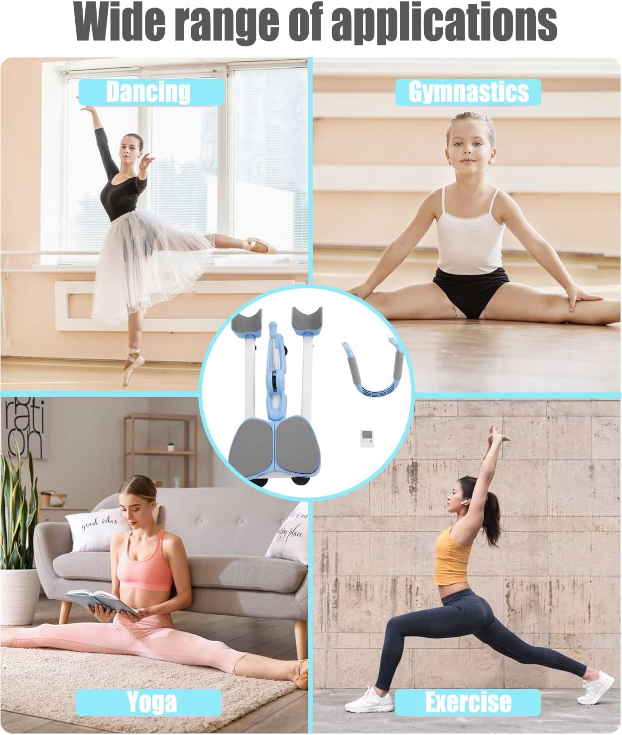 Ligament Stretcher, Horse Trainer, Heavy Duty Leg Stretching Split Machine - Crotch Opening Enhancement, Stretching Yoga Dance Ligament Stretcher, 180° Stretching