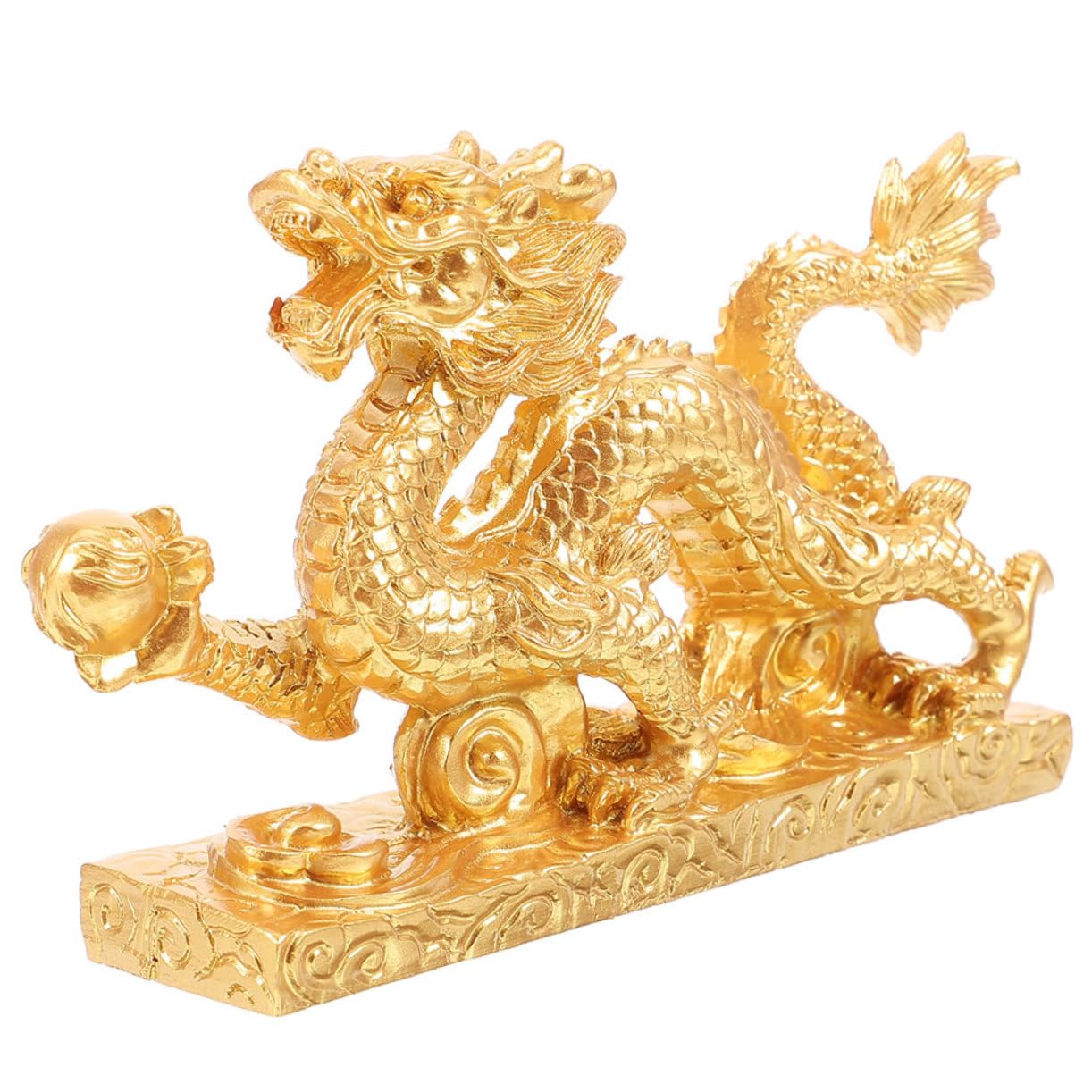 Statue de dragon chinois décoration pour salon et bureau