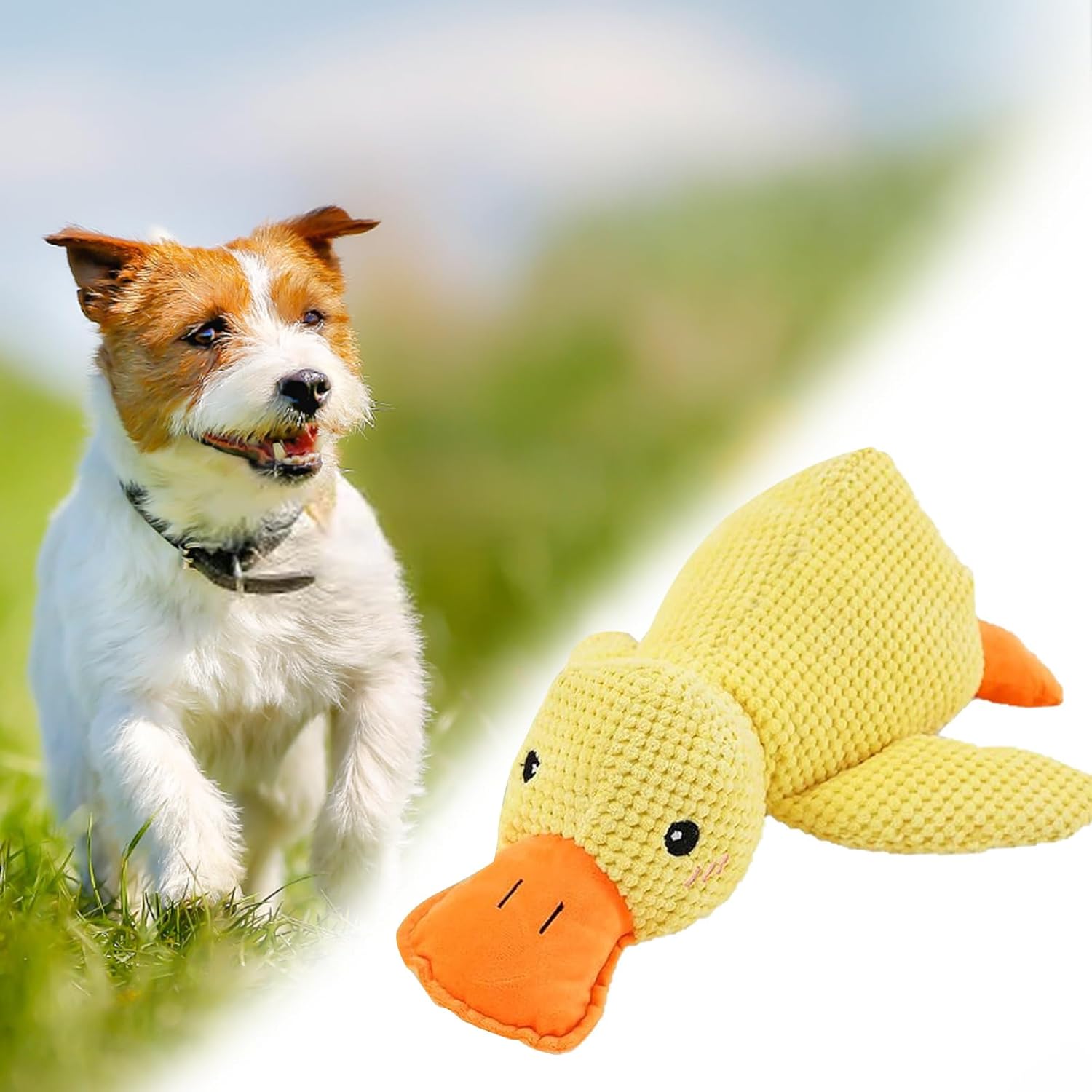 Pet Supplies POUMANNI Calming Duck Dog Toy, The Mellow Dog Duck Toy