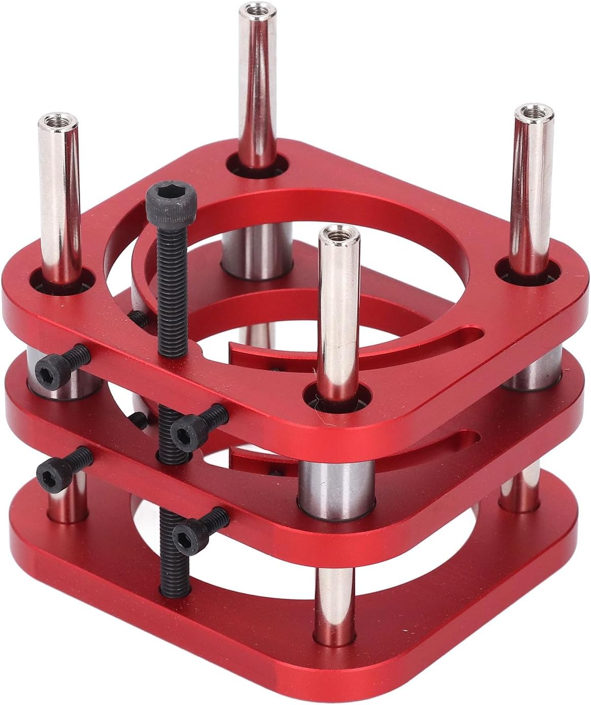 Router Table Base, Aluminum y Router Base, Hand Cranked ing System with 51mm Height, 4 Claw Clam for Trimming and Car, Compatible with 64 66mm Motor Diameter