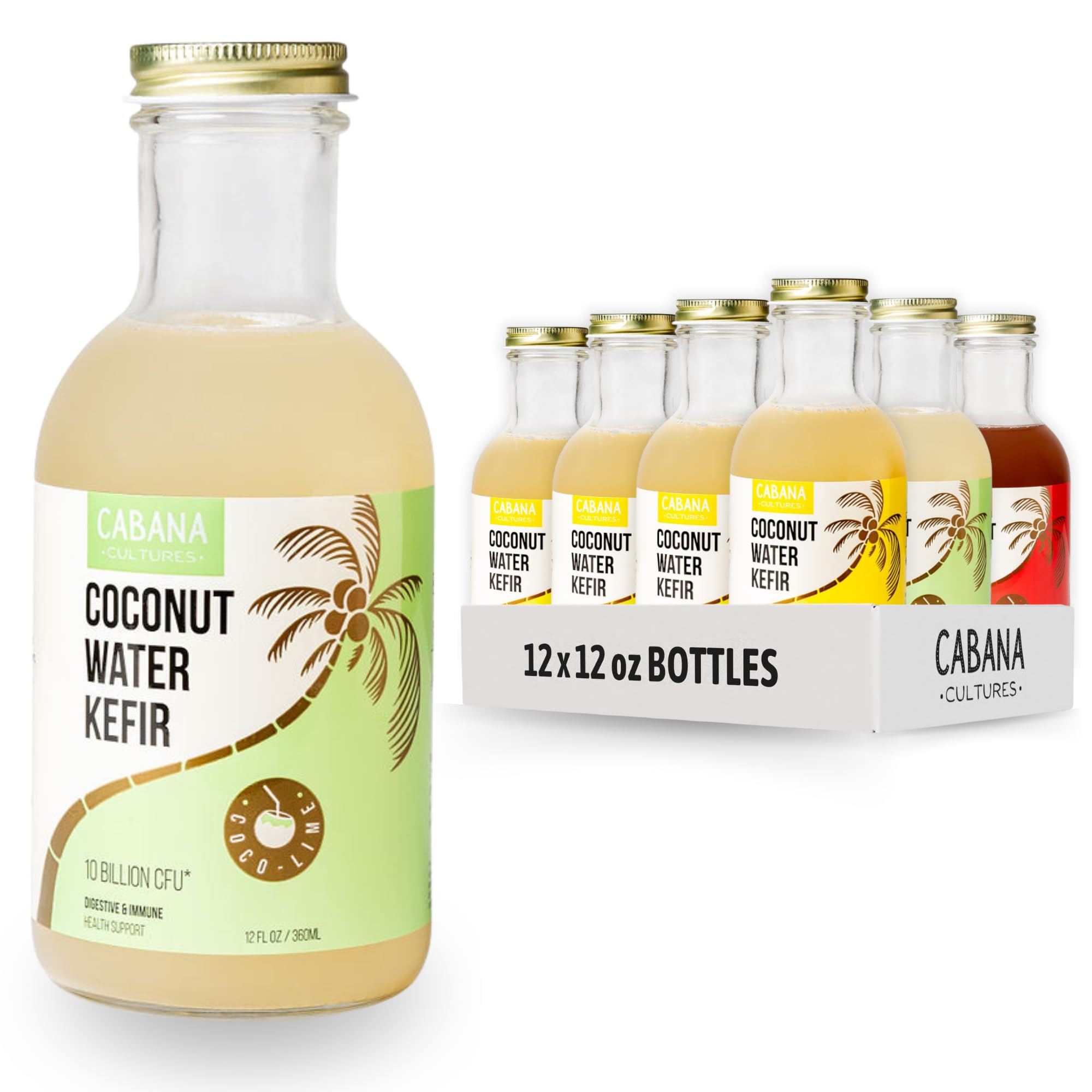 Amazon.com: Cabana Cultures - Probiotic Coconut Water Kefir, Gut