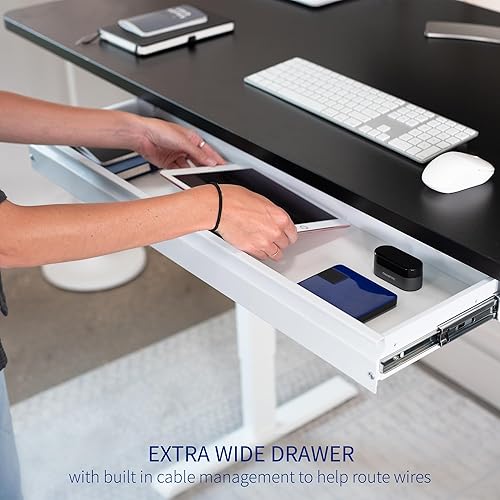 Miniatura 3 de VIVO DESK-DR33-W - Organizador grande de cajones de almacenamiento para debajo del escritorio de 33 pulgadas, color blanco