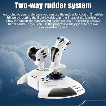 Desktop Air Combat Joystick Throttle Set USB Cable HOTAS Design