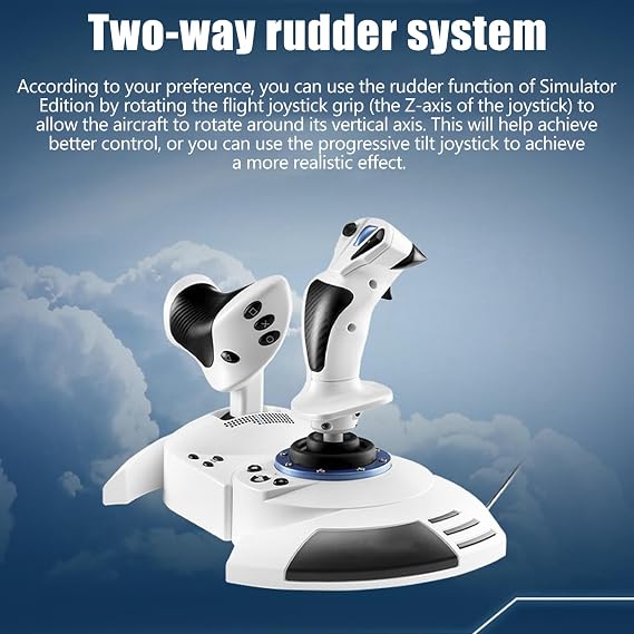Desktop Air Combat Joystick Throttle Set USB Cable HOTAS Design