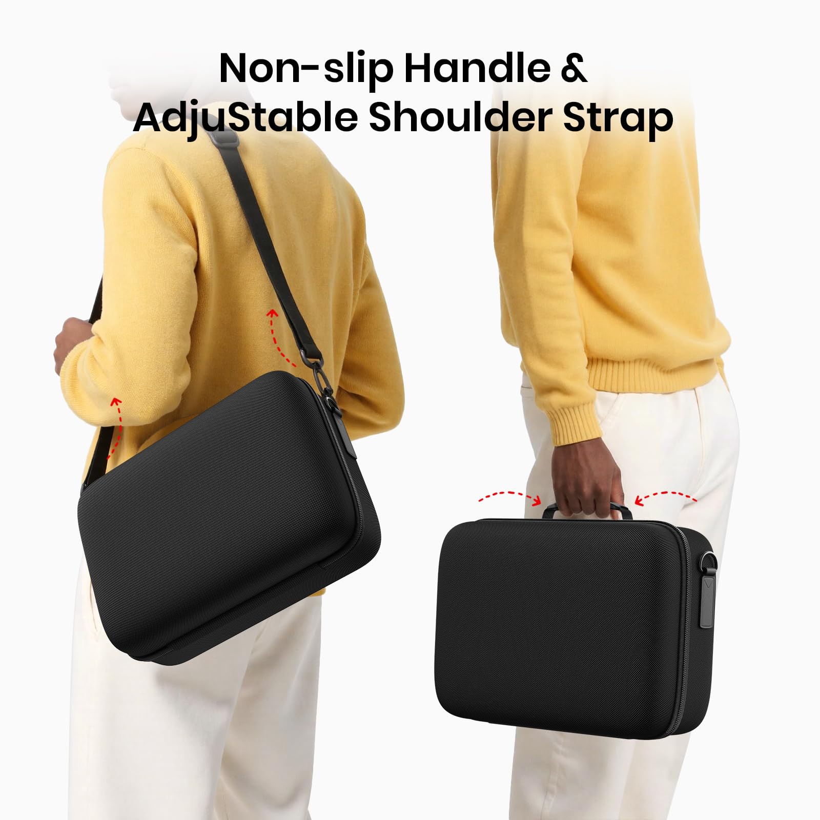 Lmcpa Funda para Nintendo Switch 2,Funda Protectora Dura de Viaje Rígida Todo en uno Grande,Estuche Rígida Portátil con Protección 22 Ranuras para Juegos para Switch 2 Accesorios,Negro
