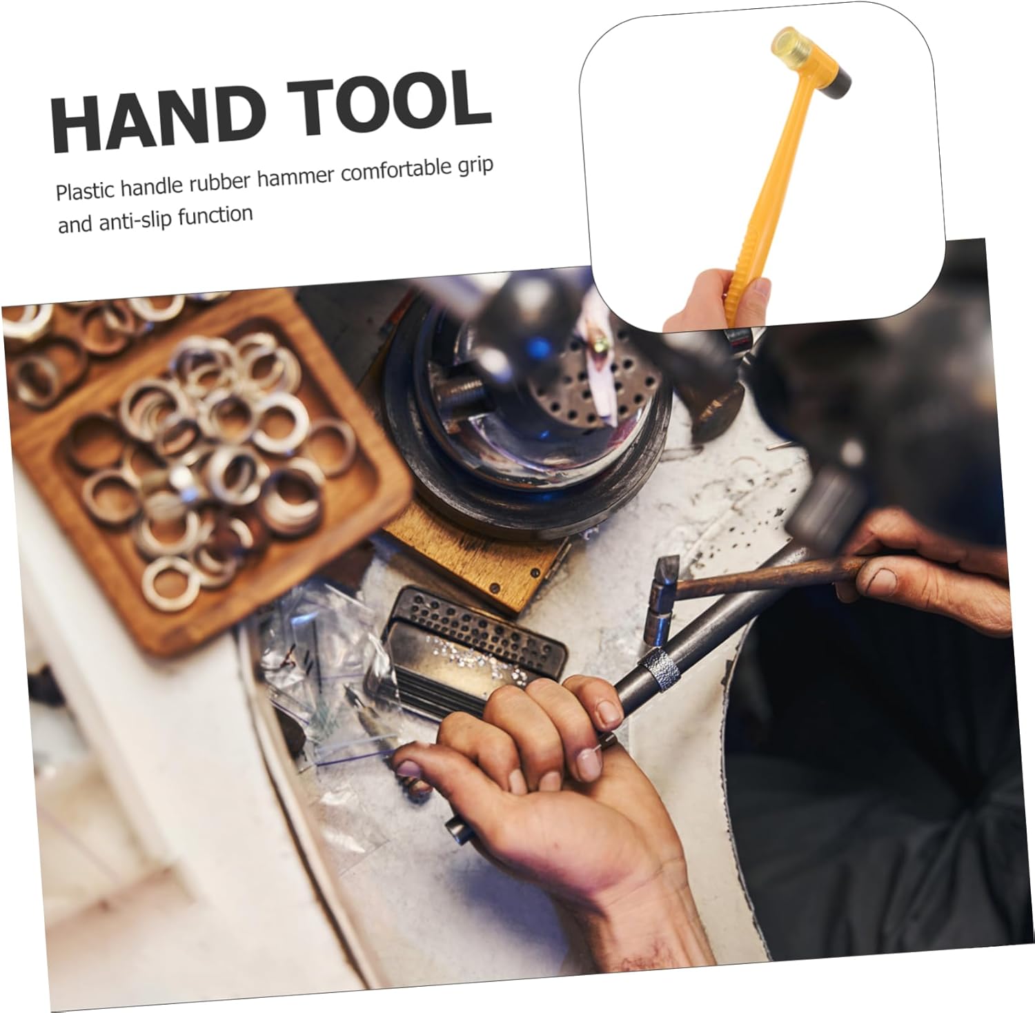 Angoily 5pcs Crafted Sturdy Home Installation Hammer Comfort Grip for Longevity