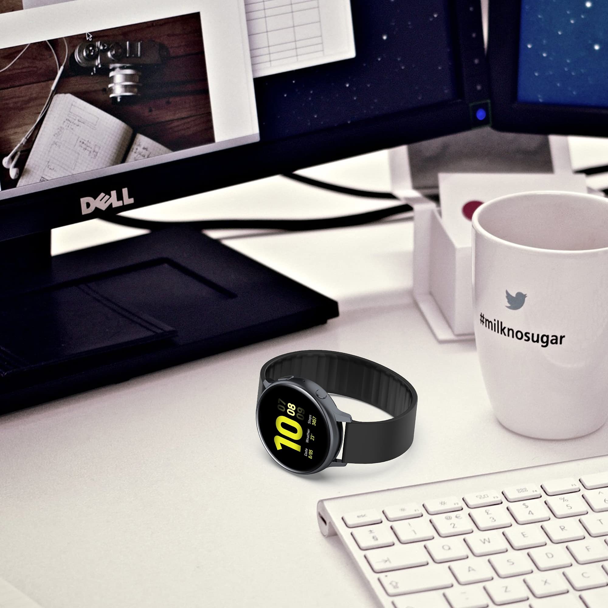 FitTurn Compatible with iTouch Air 3 40MM watch bands 10Pack Silicone Solo Loop Elastic Band Quick Release Stretchy Replacement Sports Straps iTouch Air 3 40mm/ iTouch Sport Smartwatch Accessory