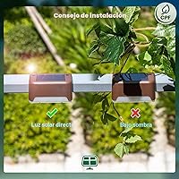 Vista 7 de Solpex luces Led solares para cubierta al aire libre, paquete de 16, impermeables, ideales para escaleras, cercas, patio, y senderos