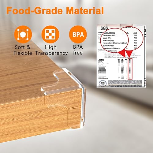 Miniatura 5 de Protector de esquina para bebé, 12 protectores de esquina a prueba de bebés con esquina suave, protectores de esquina de mesa de 1.6 pulgadas para