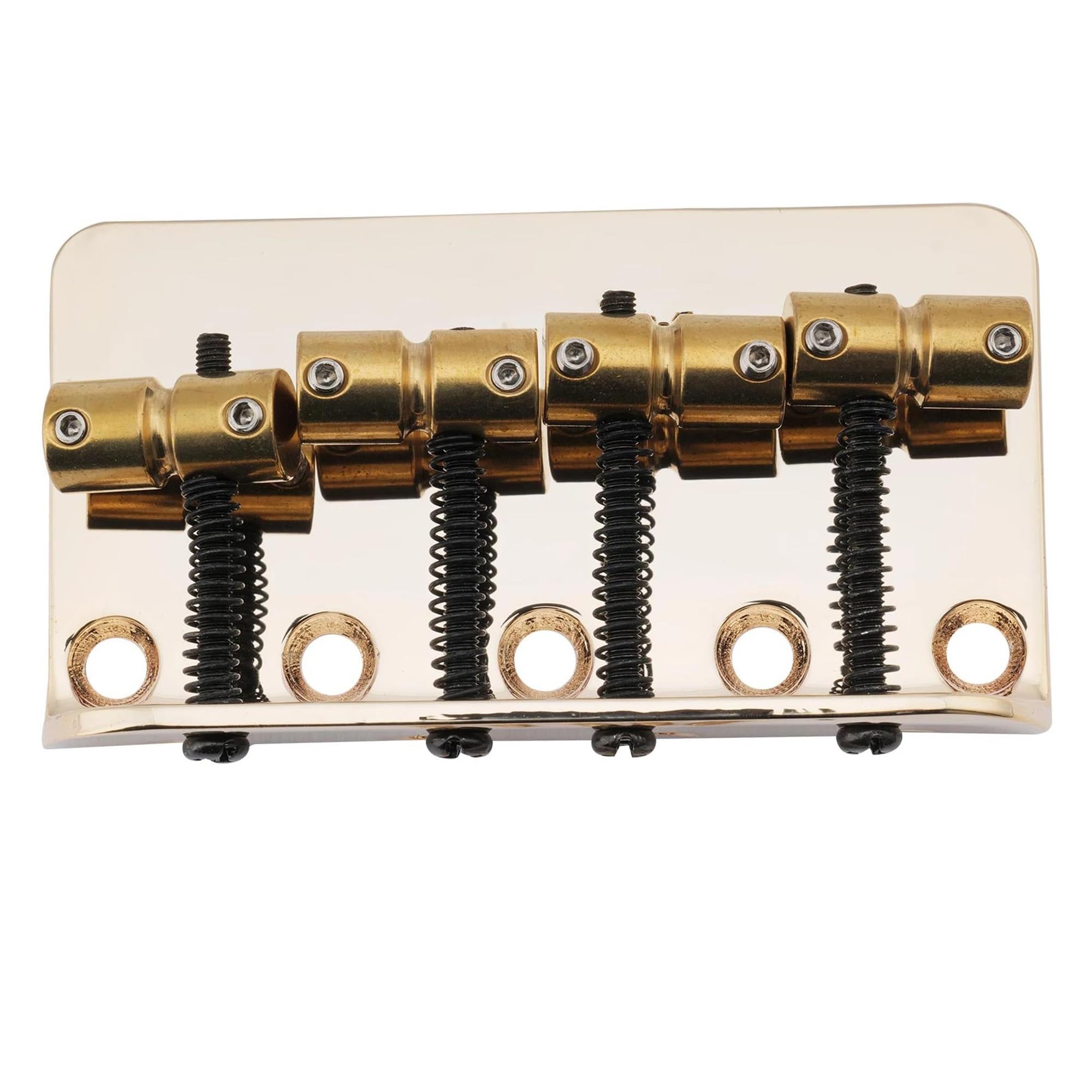 Sillines De Puente Para Bajo De Latón Adecuados Para Accesorios De Instrumentos De 4 Cuerdas | Puente de guitarra(Gold)