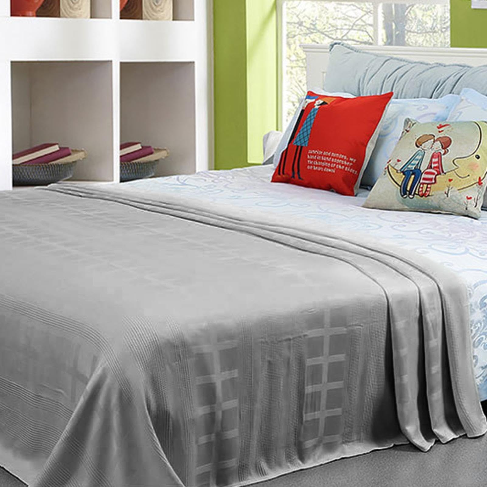 Generisch Coperta rinfrescante da viaggio, coperta rinfrescante per climatizzatore, in fibra di bambù, leggera e sottile, traspirante, delicata sulla pelle
