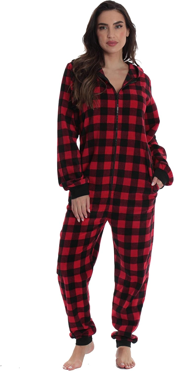 #followme Matching Adult Onesie for Family, Couples, Dog and Owner Buffalo Plaid - Image 2