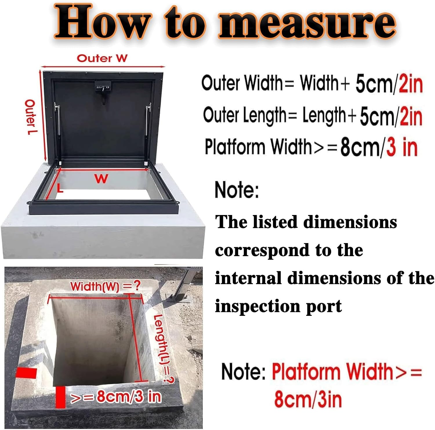 Black Roof Hatch, 30x40in(76x101.5cm) Skylight Roof Caps Window with Gas Shock Strut, Aluminum Frame Galvanized Roof Access Hatch, Roof Security Door, Roof Maintenance Hatch, Commercial Roof Hatch