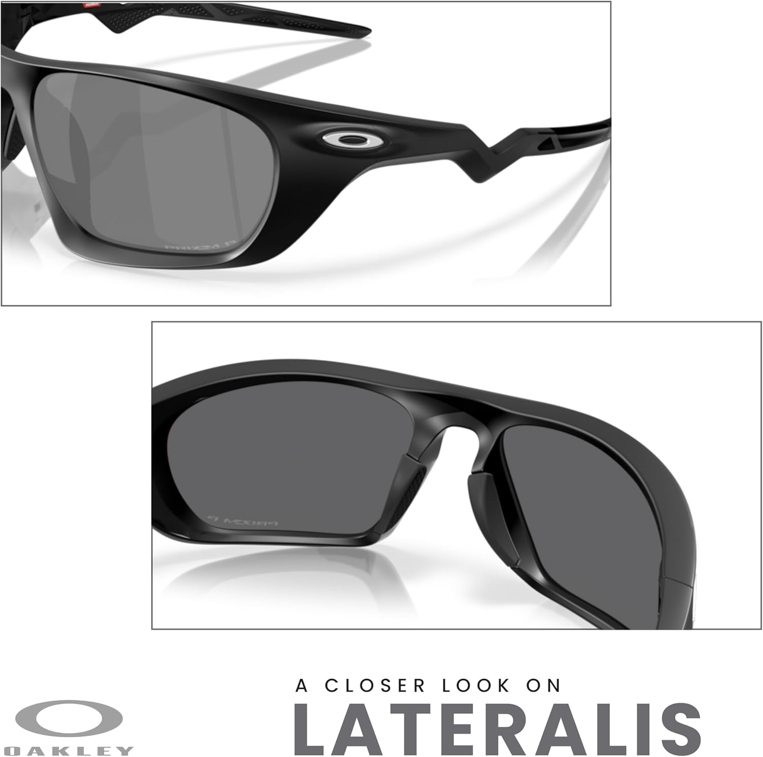 Oakley OO9431 Lateralis Rectangle Sunglasses For Men+ Bundle Accessory Leash Kit, Microfiber Pouch - Image 6