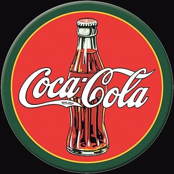 Desperate Enterprises Coca-Cola 30s Bottle Logo Refrigerator Magnet - Funny Magnets for Office, Home & School - Made in The USA
