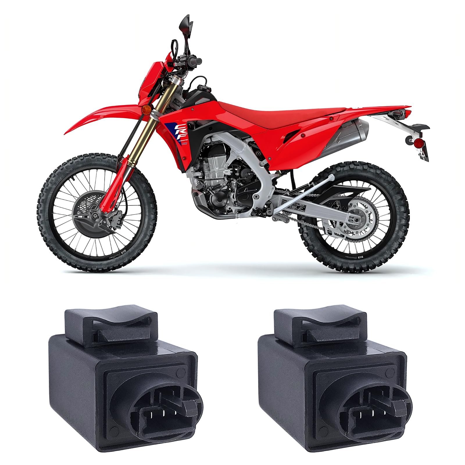 2X LED Indicator Flasher Relay 3-Pin 38300KK9951 Compatible with Honda CRF300L VTR1000F Fast Flash Fix Motorcycle LED Turn Signal