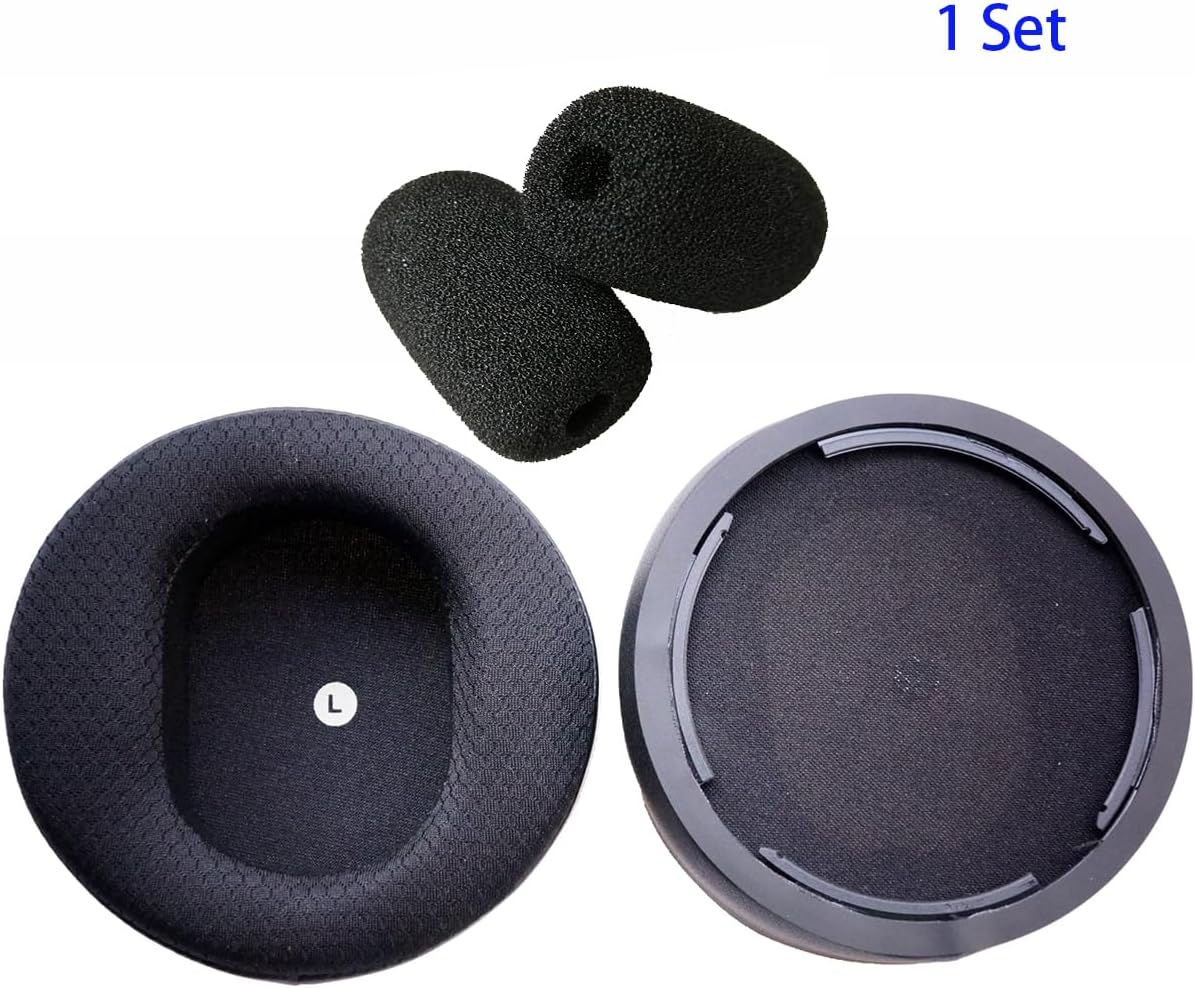 V-MOTA Ear Pads + Mic Windproof Sponge Compatible with Audeze Maxwell/Maxwell Ayden Gaming Headset,Ear Cushions (1 Set) (Mesh Fabric)