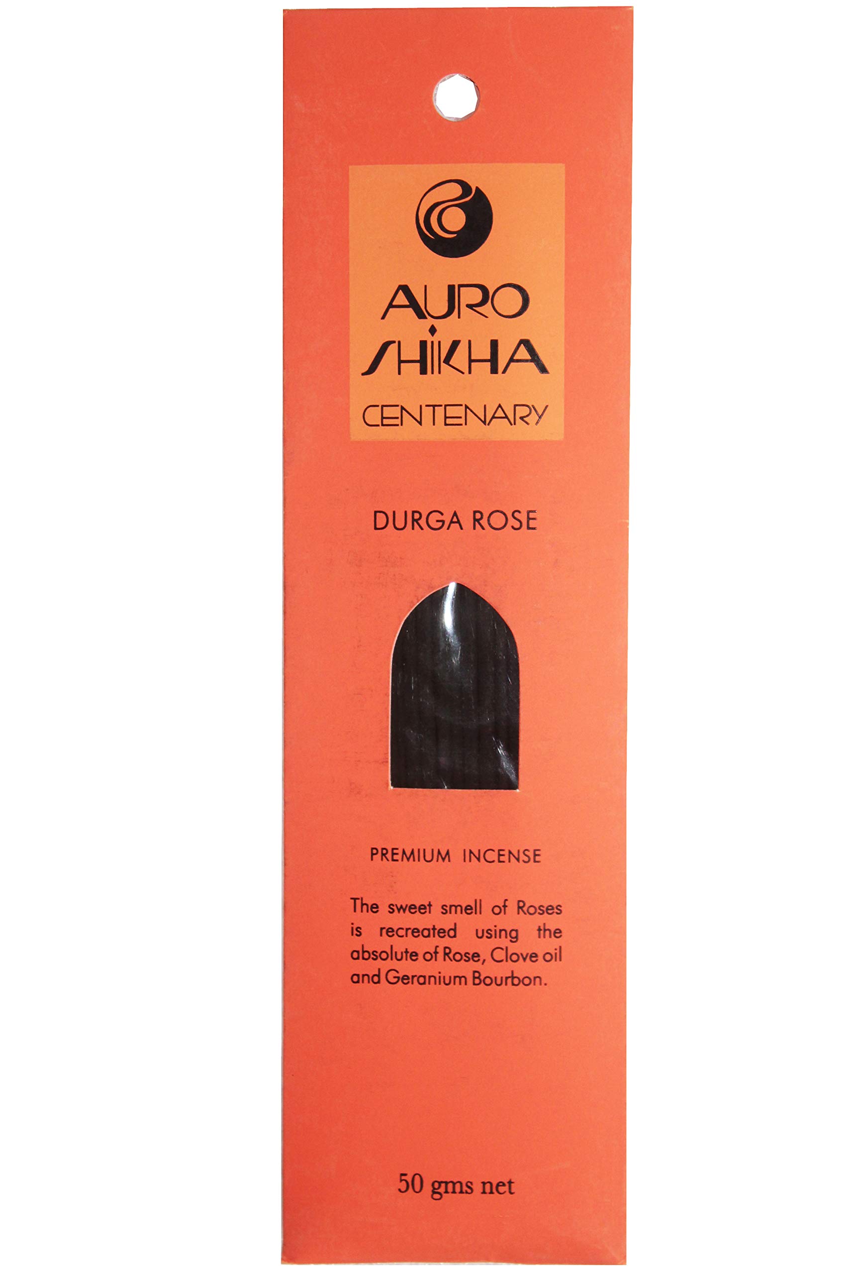 Auroshikha Agarbathies Natural Organic Joss Sticks Home Fragrance Incense Sticks, 50 Grams Each (DURGA ROSE)