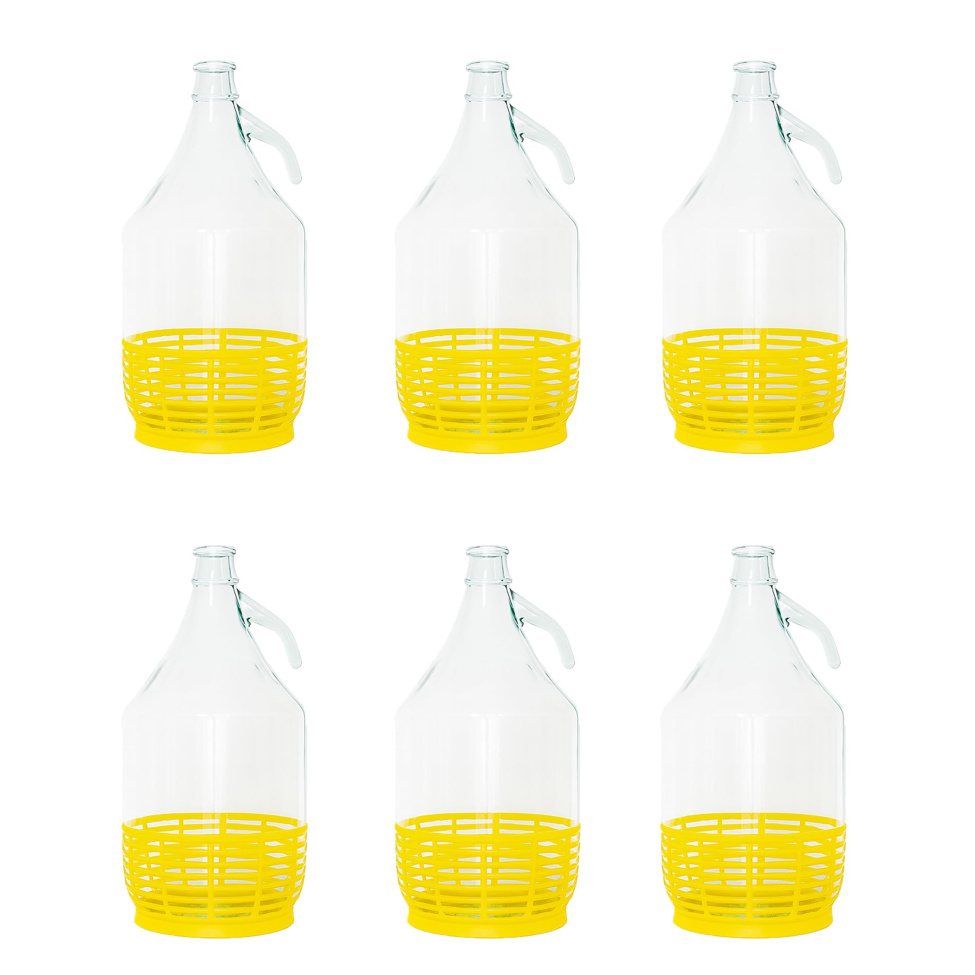 FERROELETTRA Damigiana Vetro 5 Litri - Bottiglione con Chiusura con Tappo a Pressione Ermetica - Dama per Olio - Contenitore Olio 5 Litri - Damigiane e Bottiglioni per Prodotti Alimentari (6)