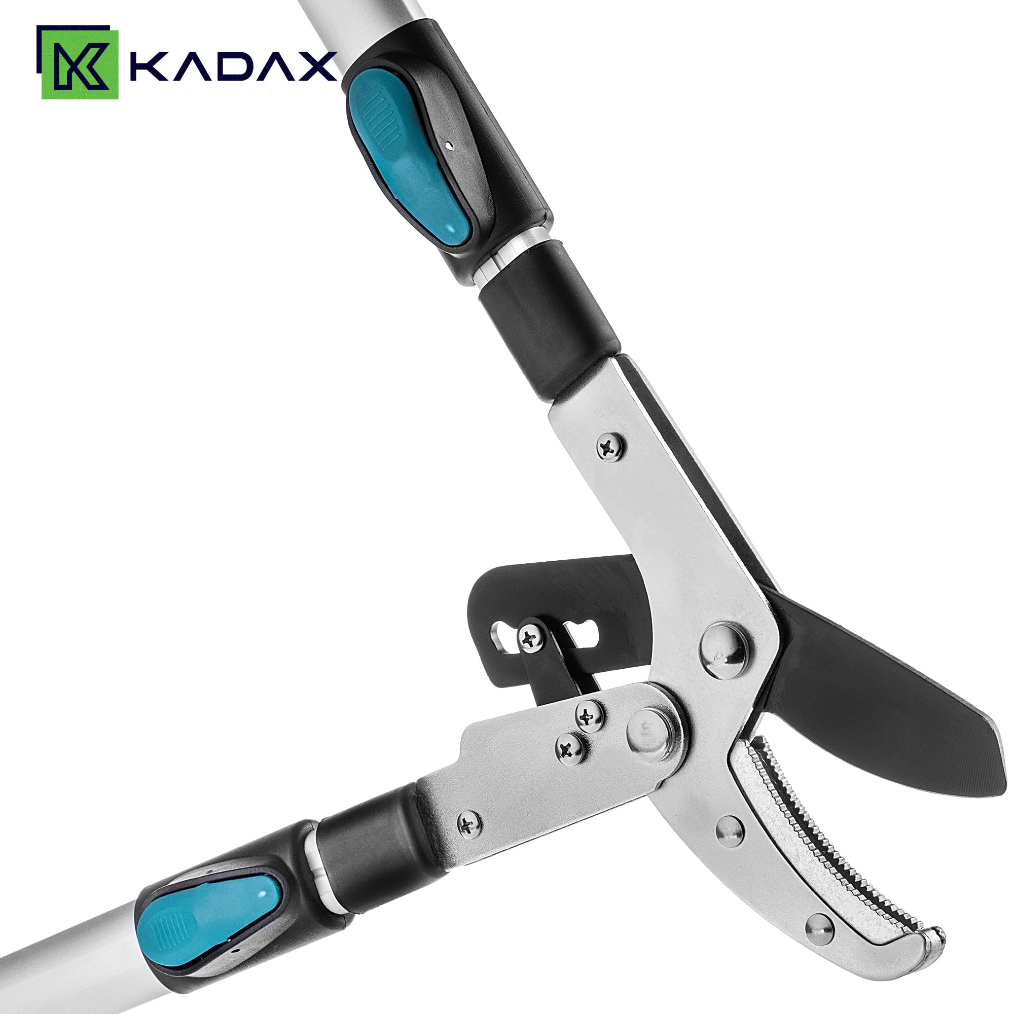 KADAX Amboss Astschere 70–100 cm, Teleskop Baumschere für dicke Äste bis 80 mm, Gartenschere mit rutschfesten Griffen und scharfer Stahlklinge für präzisen Baumschnitt