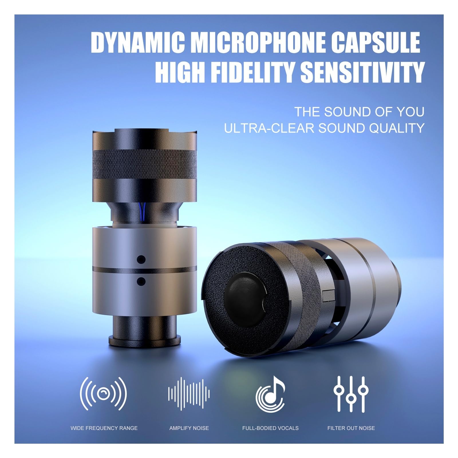 Compatibile con G-MARK Microfono dinamico ad alta sensibilità Core LOONGSON KTV Dedicato Pickup cardioide Capsula microfonica a bobina mobile(1 pc)