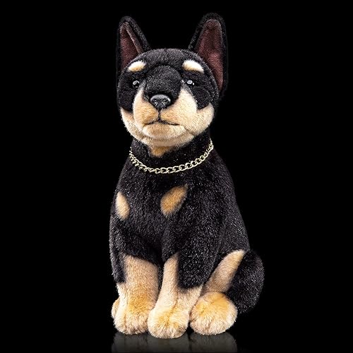 Simulation Doberman - Juguete de peluche de 12 pulgadas el mejor juguete de peluche para niñas y niños como regalo Black Shiba Inu Dog, Doberman, Simulation Doberman - Juguete de peluche de 12 pulgadas el mejor juguete de peluche para niñas y niños como regalo Black Shiba Inu Dog, Doberman,