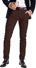 westAce Men's Stretch Chino Trousers - Slim Fit Cotton Spandex Jeans - Stylish, Comfortable Casual Wear - Mid Rise, Machine Washable, Occasions