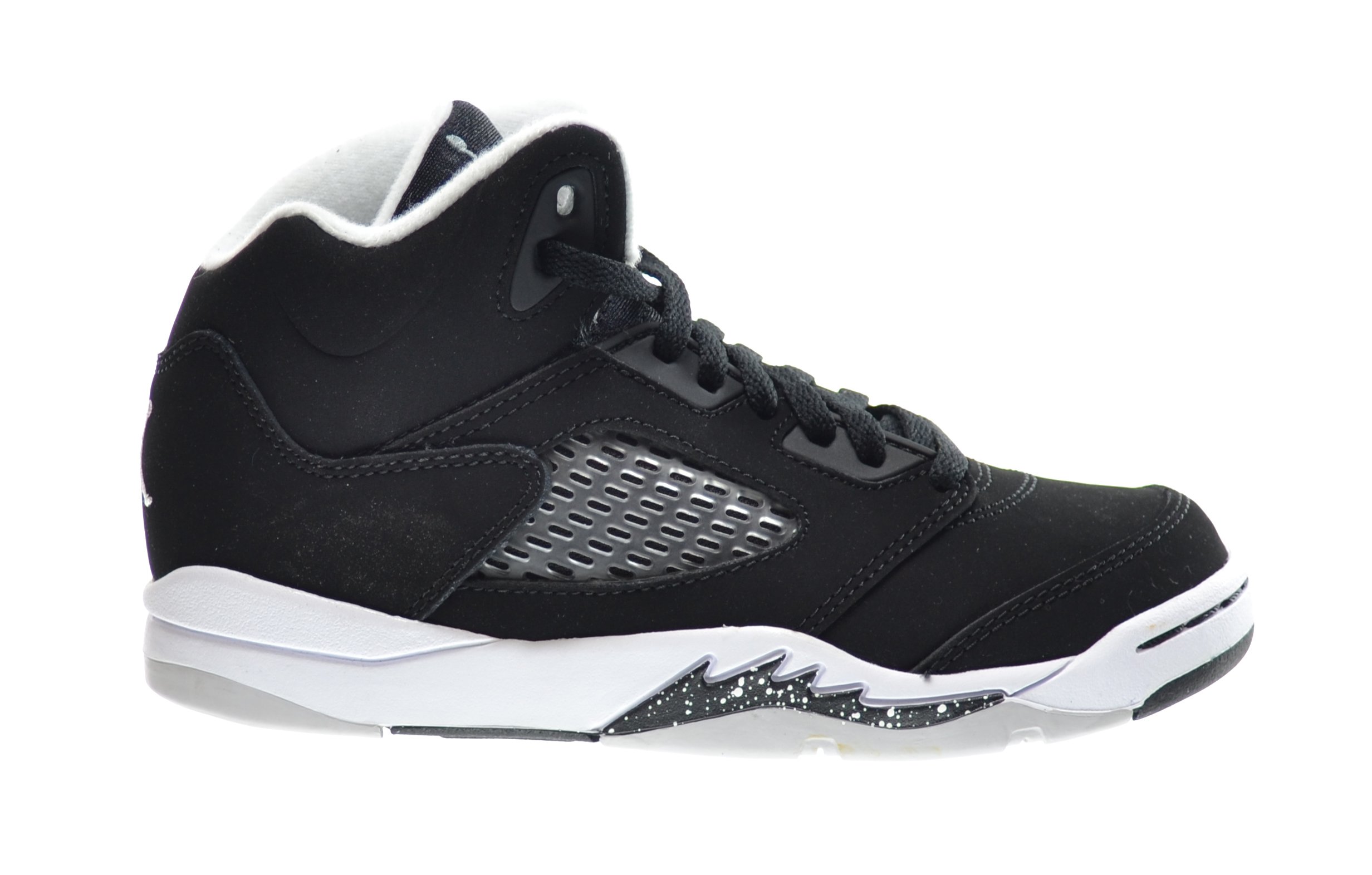 Jordan 5 Retro (PS) Little Kids Basketball Shoes Black/Cool Grey-White 440889-035