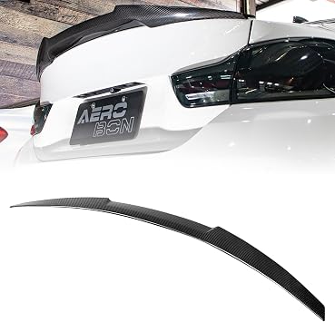Real Carbon Fiber Trunk Spoiler for 2015-2020 BMW F82 M4 Coupe | MV style Motorsport Version, Fits F82 M4 Base, CS, GTS Coupe