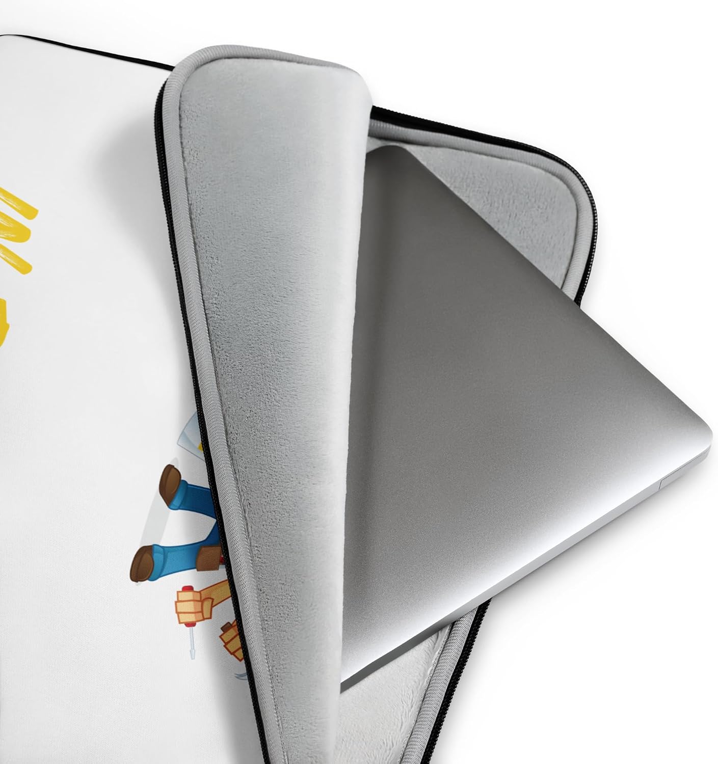 Garage Projects DIY Humor Tools Builder Weekend Mode Graphic Laptop Sleeve image 2