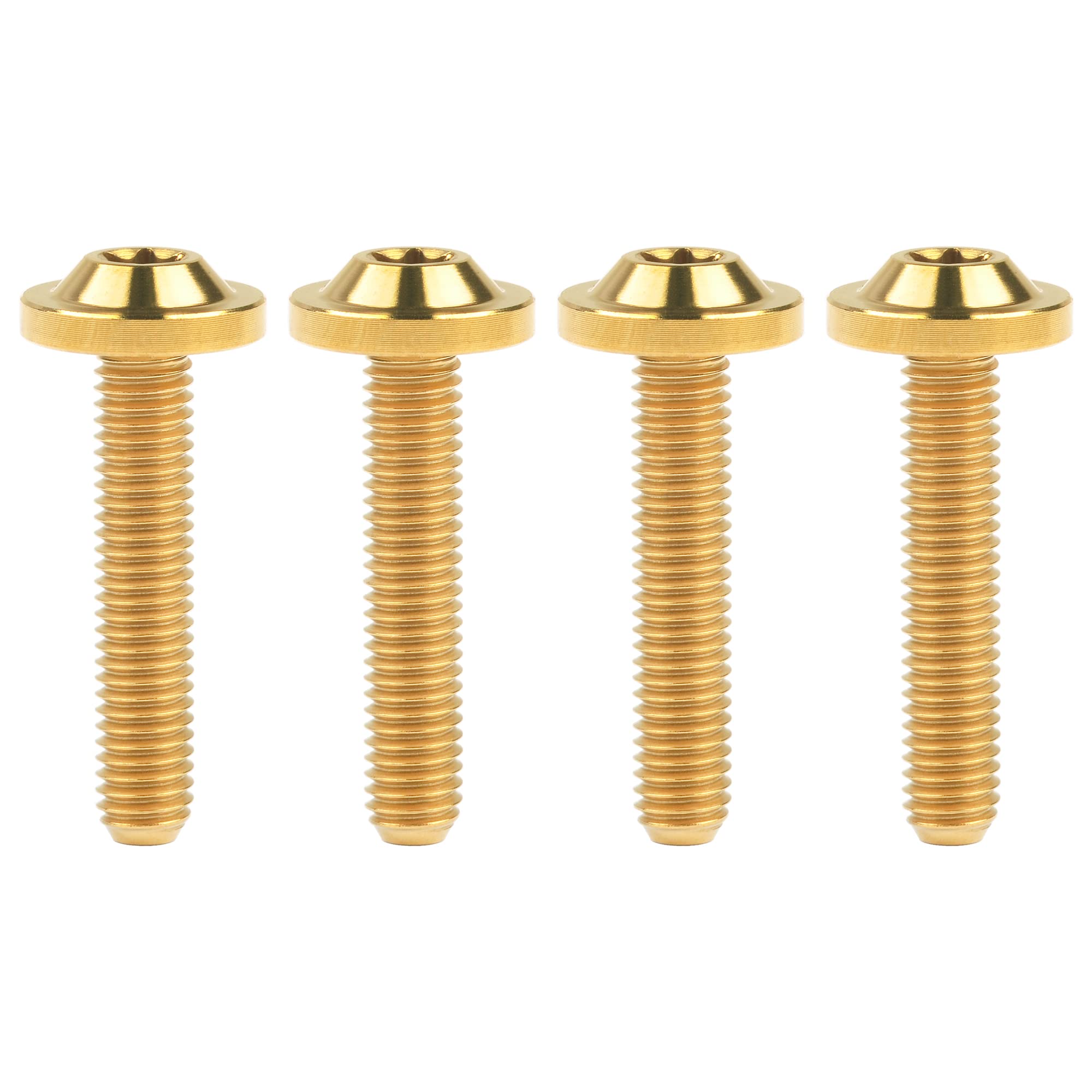 Tornillo Torx M5x25mm titanio oro contra vibraciones en moto 8