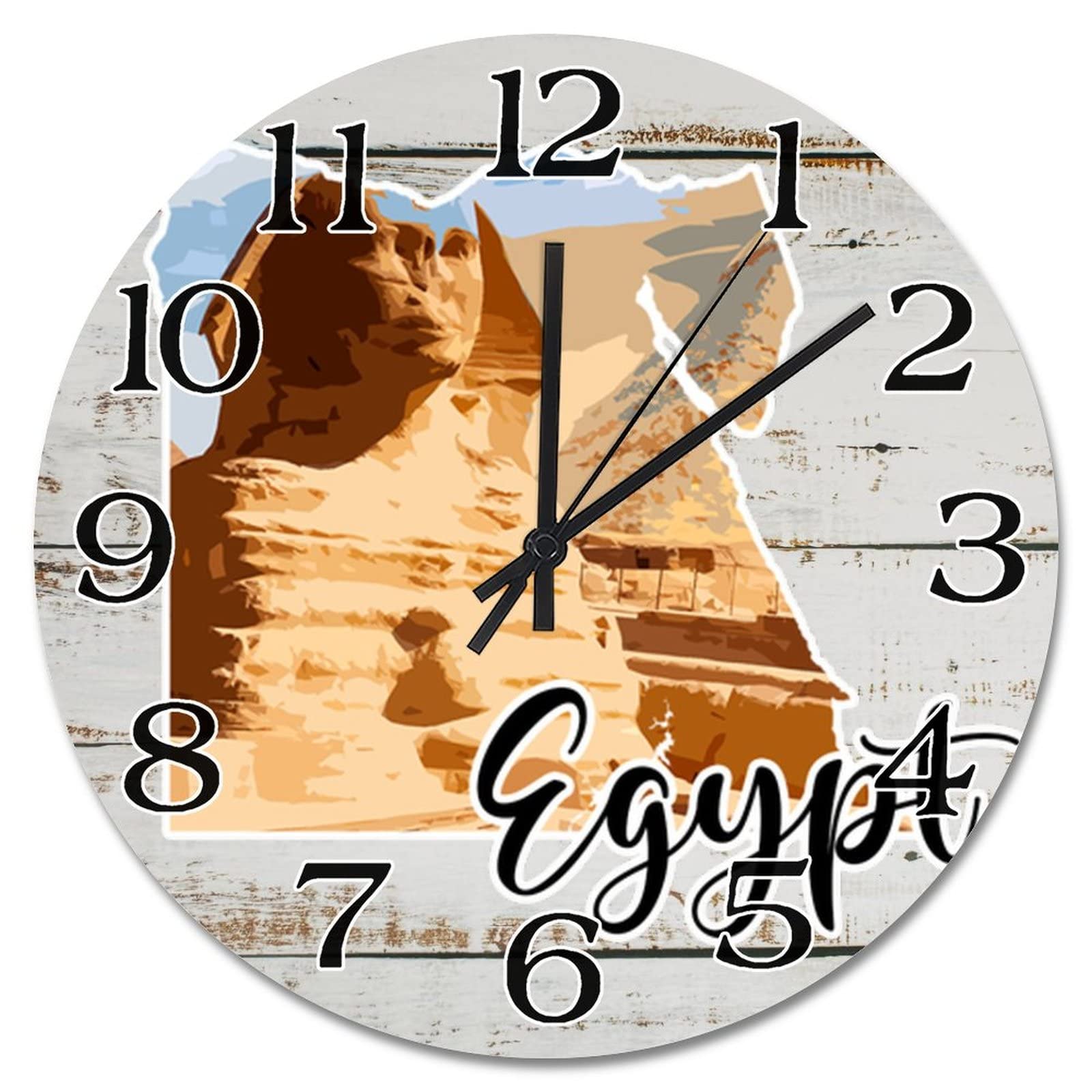 Horloge murale en bois pour cuisine et bureau au style épuré