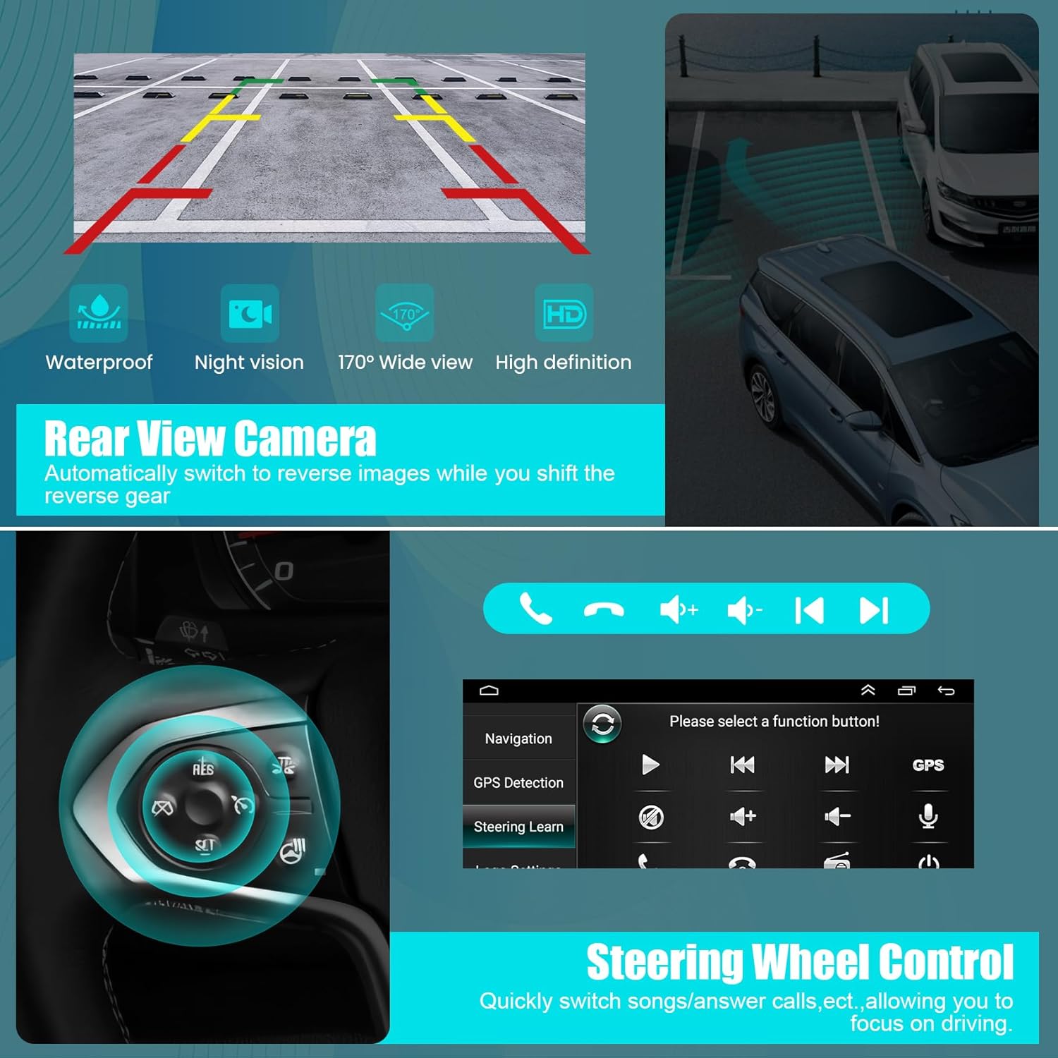 5GWiFi Upgrade Car Radio for Chevy S10 Blazer GMC Jimmy S15 1995-1997, GMC Sonoma Chevrolet S10 Pickup 1994-1997, Isuzu Hombre 1996-1997, 4+64GB 6.8" Stereo Carplay Android Auto FM GPS SWC Bluetooth
