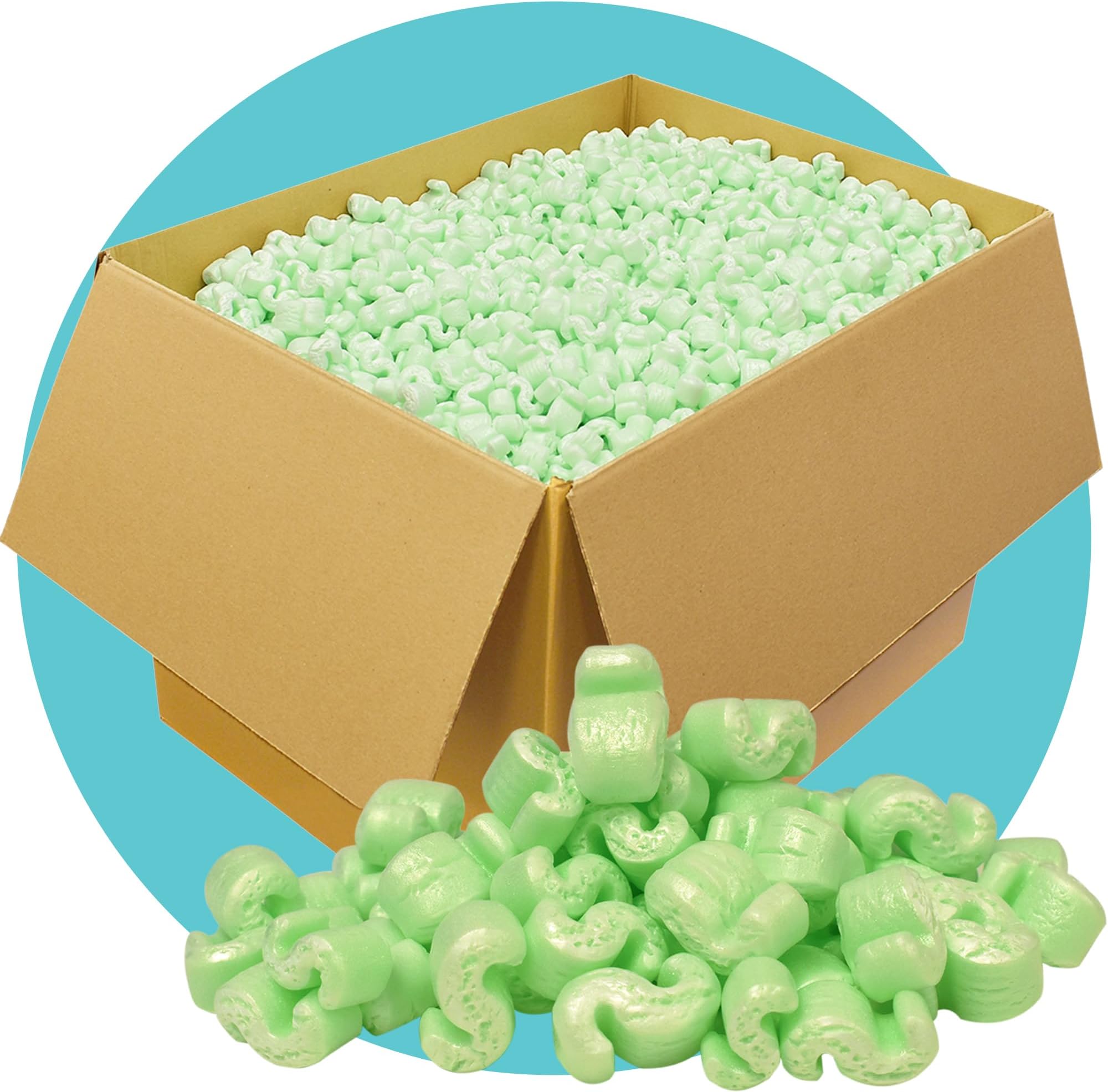 Triplast XtraTough 'S' Packing Peanuts (5 Cubic Ft) - 100% Recycled Polystyrene, Recyclable & Reusable Protective Packaging - Use as Loose Fill, Void Fill & Packaging Filler for Shipping & Postage