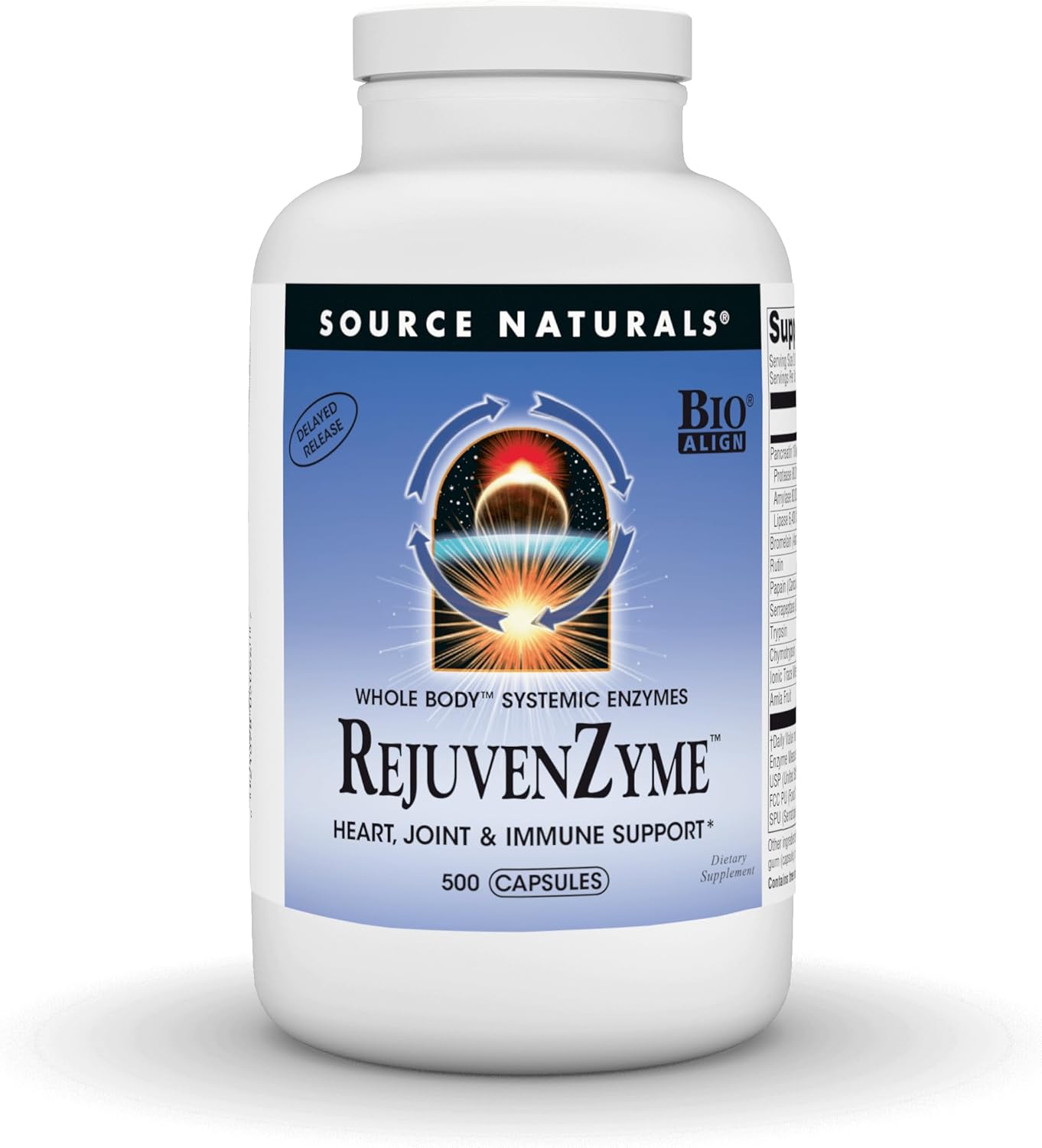 Source Naturals RejuvenZyme - Heart, Joint & Immune Support* - 500 Capsules
