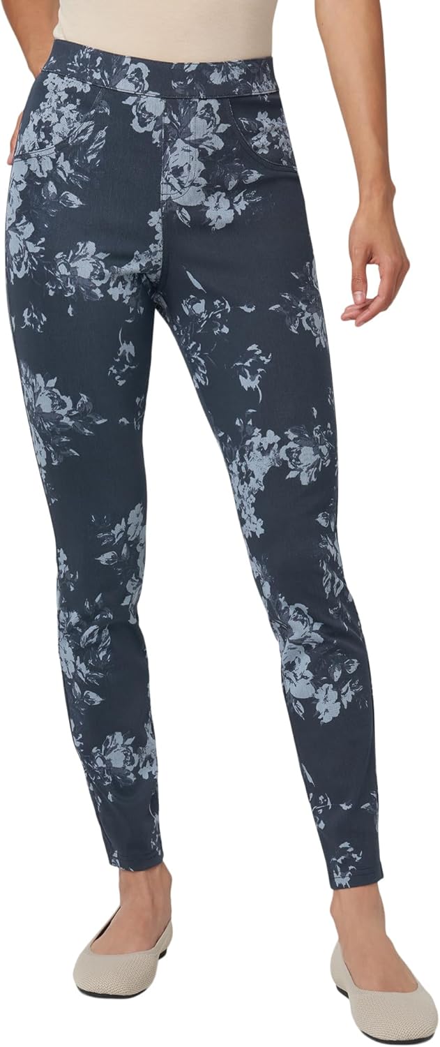 HUE Women's Ultra Soft High Waist Denim Leggings