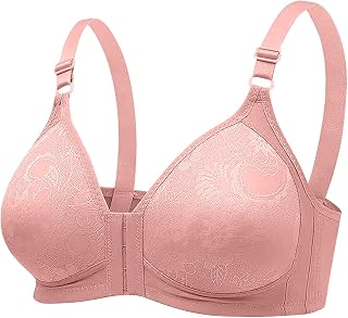 Conjunto de lencería sexy para mujer, sujetador sin alambre, ropa interior de una sola pieza, ropa interior para uso diario, color rosa, sujetador y bragas