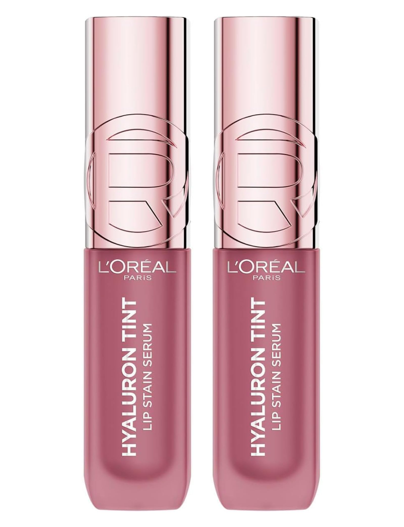 L'Oréal Paris Tinta Labbra in Siero Hyaluron Tint Idratante Rimpolpante Tonalità 601 Worth It Colore Pieno a Lunga Tenuta Versatile Copertura Modulabile con Acido Ialuronico - 2 Tinte Labbra