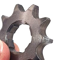 Vista 5 de 428-10T-0.669 in - Piñón de motor delantero para motocicleta se adapta a motocicletas de 50 cc, 70 cc, 110 cc, 125 cc, mini bicicleta ATV Quad