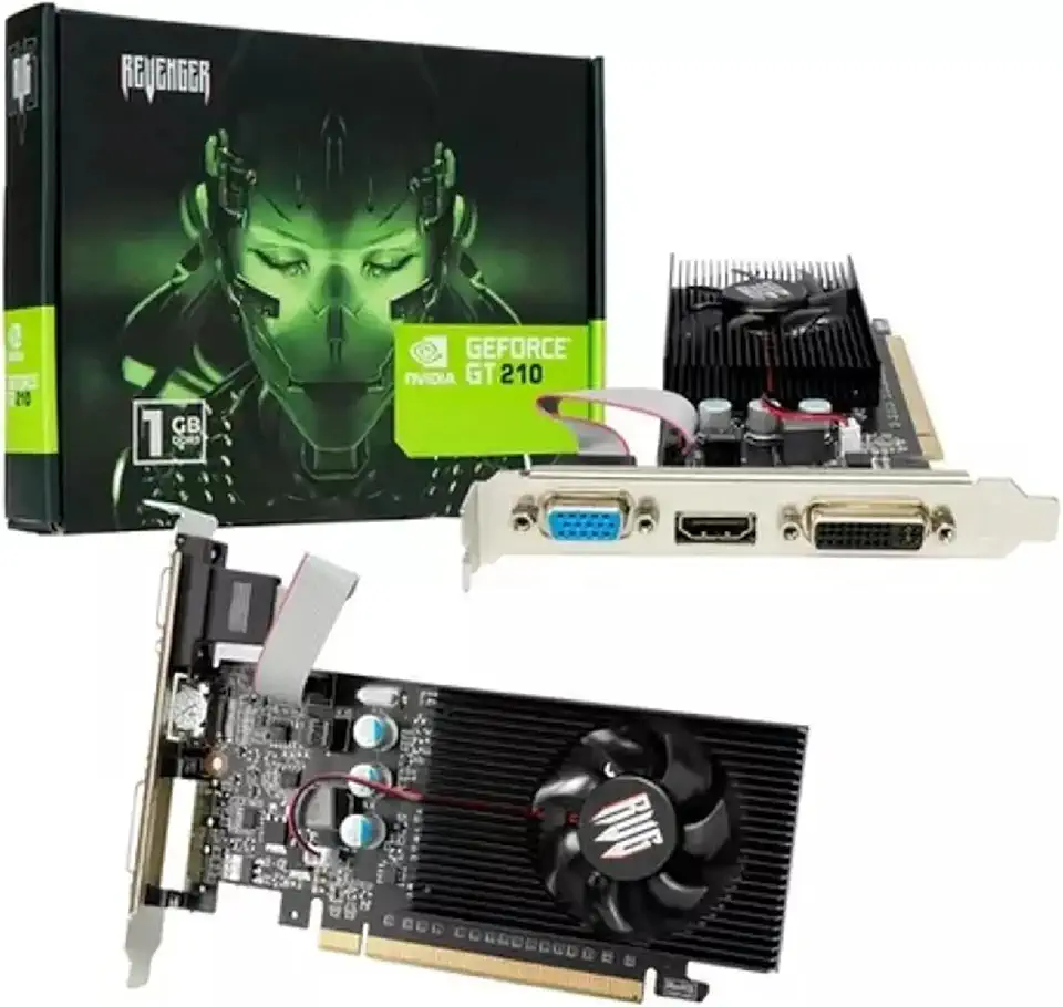 Placa de Vídeo NVIDIA GeForce 1GB, GT-210/1G, DDR3, 64 BIT - Revenger