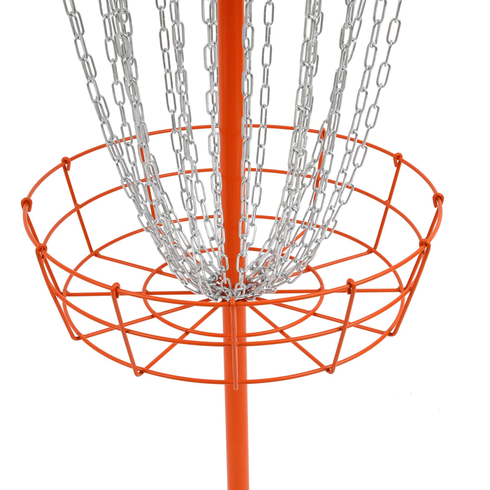 Disc Support d'entraînement de golf, disque portable, cible de golf, panier d'entraînement en fer à double couche pour l'extérieur, arrière-cours, parcs, campings