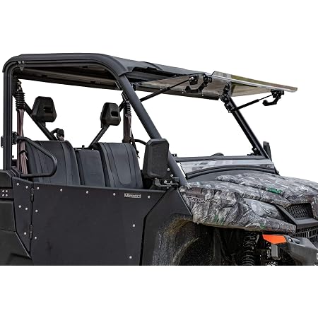Amazon Com Superatv Scratch Resistant 3 In 1 Flip Windshield For 19 Cfmoto Uforce 1000 1 4 Thick Polycarbonate Is 250x Stronger Than Glass Year Round Can Be Set To Open Vented Or Closed