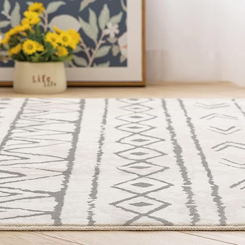 Miniatura 5 de Tapete lavable a máquina, estilo bohemio, tribal, tradicional, para cocina, cubierta de suelo, plegable, delgado, para interiores, entrada, baño,