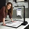 A3 Large Format Book Scanner,Document Scanner,18MP USB Document Camera with Auto-Flatten,OCR Text Recognition,Suitable for scanning large journals, hand-drawn manuscripts and maps
